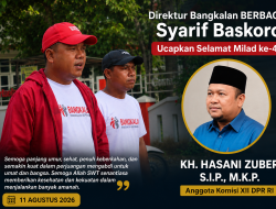 Direktur Bangkalan BERBAGI Syarif Baskoro Ucapkan Selamat Milad ke-41 KH Hasani Zuber