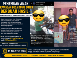 Penemuan Anak di Kawasan Desa Duwe Buter Berbuah Hasil, Anak Kembali ke Orang Tua