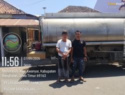 PDAM Bangkalan Salurkan Bantuan Air Bersih untuk Warga Desa Morombuh