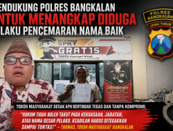Mendukung Polres Bangkalan Untuk Menangkap Diduga Pelaku Pencemaran Nama Baik